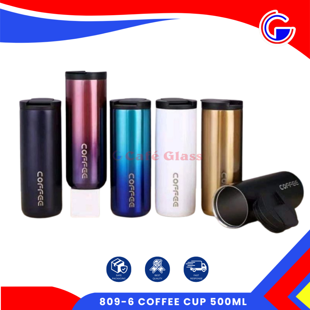 [Promo Kak Arsyila] Botol Termos Kopi 500Ml - Coffee Cup Stainless Steel - Tumbler Vacuum Cup
