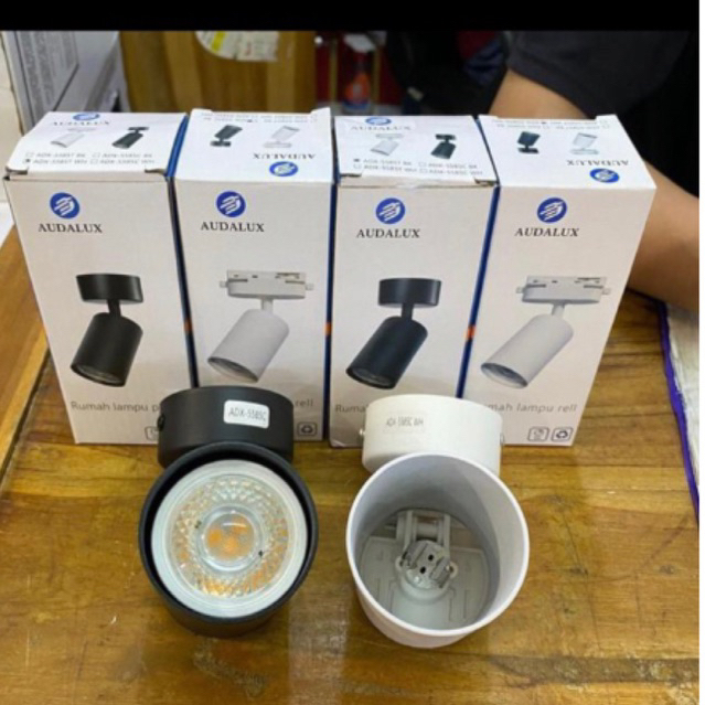 Jual Kap lampu track rell fiting mr16 spot light sorot spotlight RELL ...