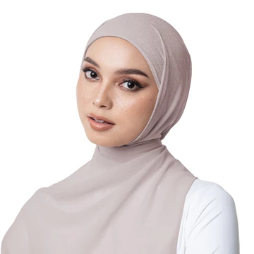 Hameeda 2in1 SADA Instant Pashmina Hijab With Inner Ceruty Chiffon Babydoll