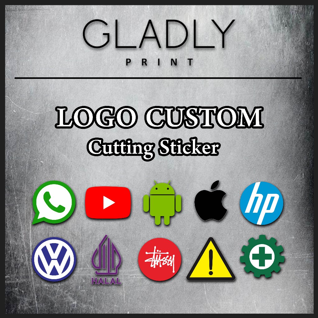 Jual CUTTING STICKER LOGO CUSTOM || CUSTOM LOGO SATUAN BEBAS DESAIN ...