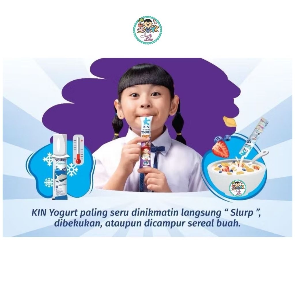 Jual KIN Slurp Yogurt / Yoghurt Creamy Stick 45gr. (ECER 1 pc) | Shopee ...