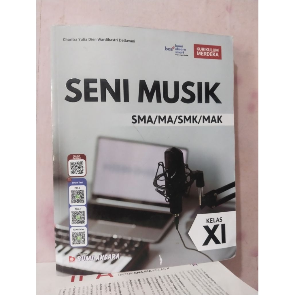Jual buku seni musik kelas 11/XI/2 sma ma bumi aksara kurikulum merdeka ...