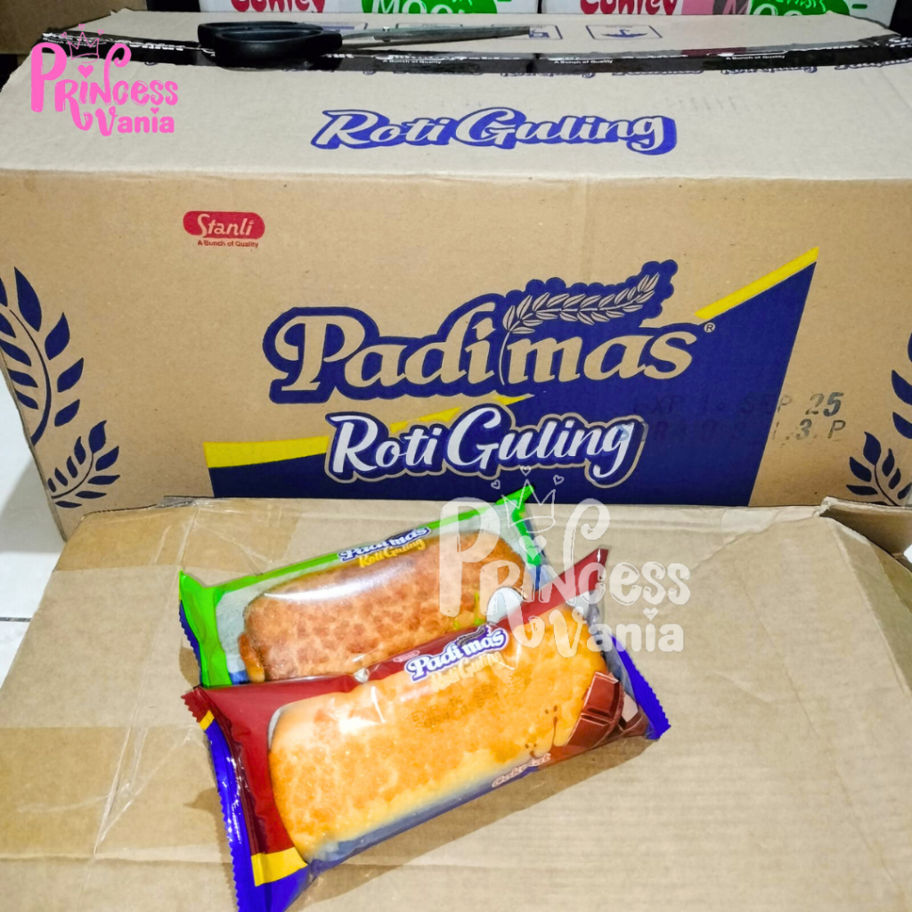 Jual GROSIR PADIMAS ROTI GULING 65GR STANLI BISA MIX RASA 1 DUS ISI 60 ...