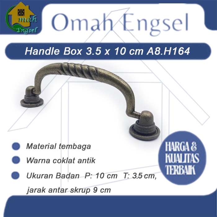 Jual Omah Engsel - [+Baut] Handle Box 3.5 x 10 cm A8.H164 Tarikan Laci ...