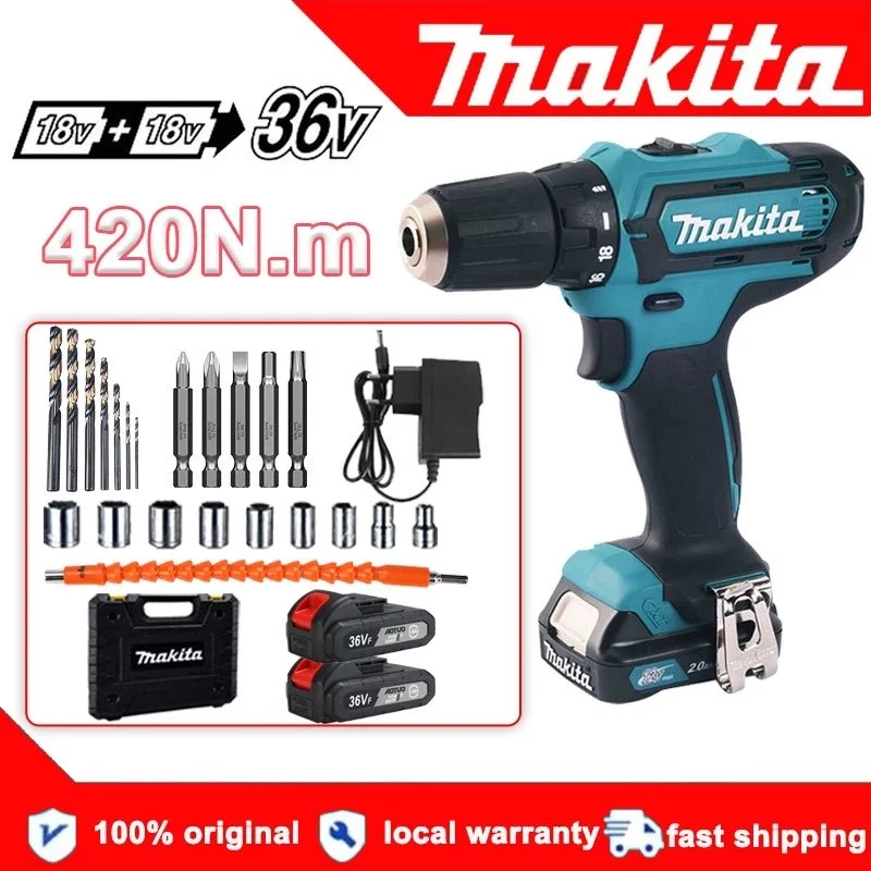 Jual Makita 36V Cordless Drill Brushless Drill Screwdriver Impact Drill ...