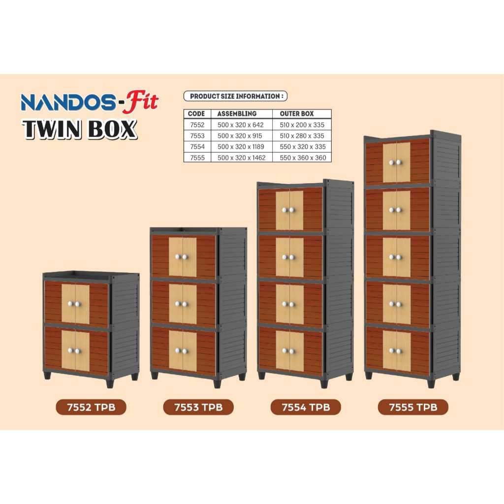 Jual NANDOS TWIN BOX FIT - Lemari Pakaian Minimalis Naiba Swing Lemari ...