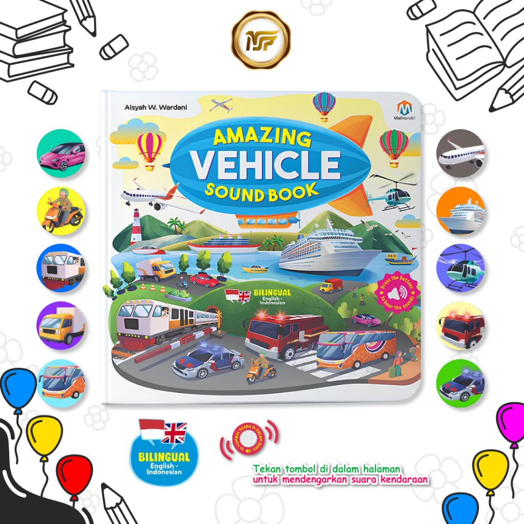 Jual Buku Bersuara Kendaraan Amazing Vehicle Sound Book Buku Anak ...