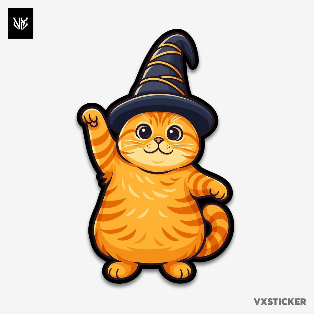 Jual Stiker/Sticker Kucing Lucu #19 VXSTICKER | Shopee Indonesia