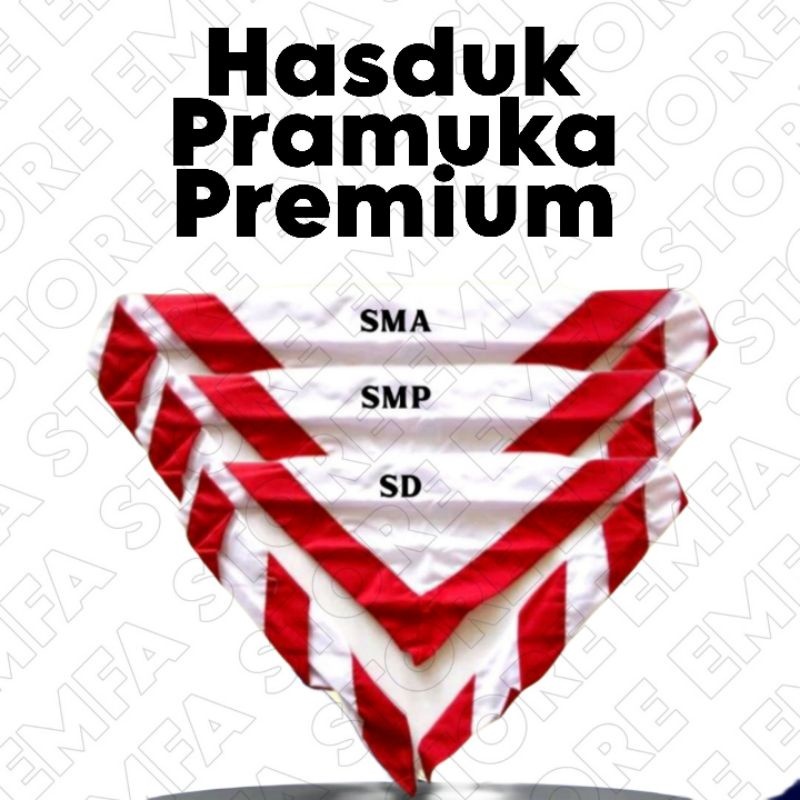 Jual ecer hasduk pramuka sd|smp|sma|jumbo| | Shopee Indonesia