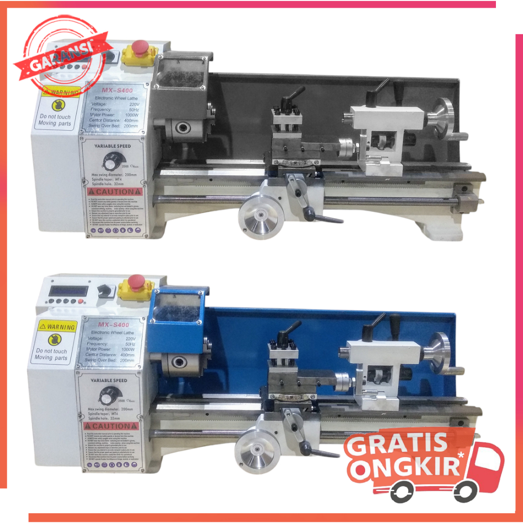Jual Mesin Bubut Mini Besi Kayu Brushless 1000W 400mm - MX-S400 ...