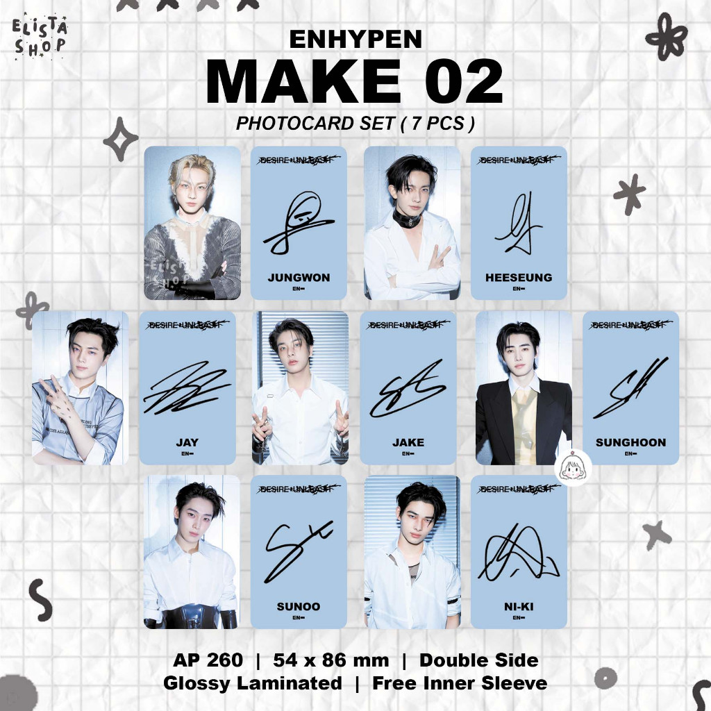 Jual [SET] Photocard Enhypen Desire Unleash Bad Desire (Free Inner