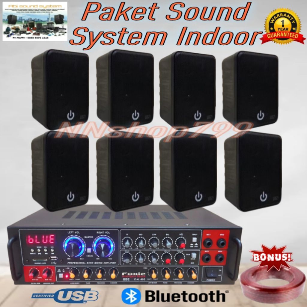 Jual Paket Sound System Indoor isi 8 untuk cafe,resto,sekolah,kantor ...