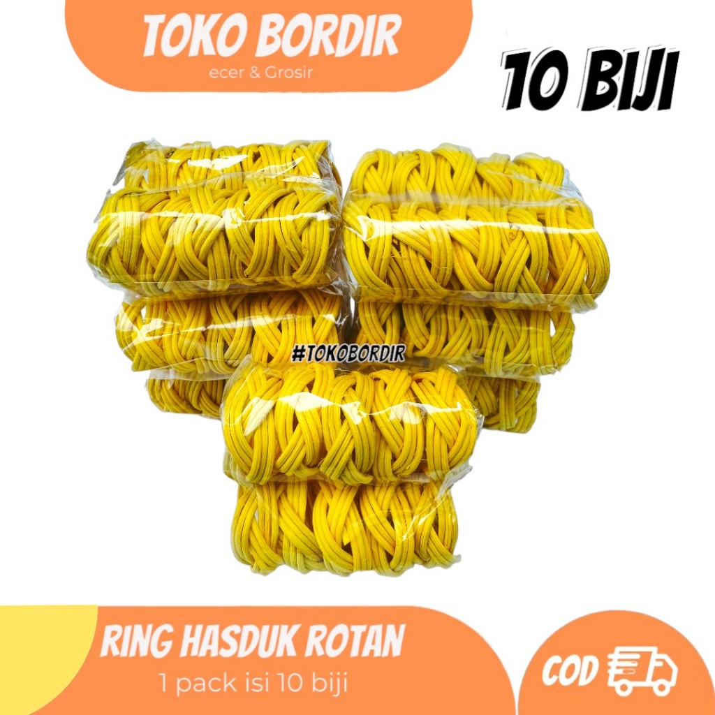 Jual Ring rotan / ring hasduk rotan perpack isi 10 pcs | Shopee Indonesia