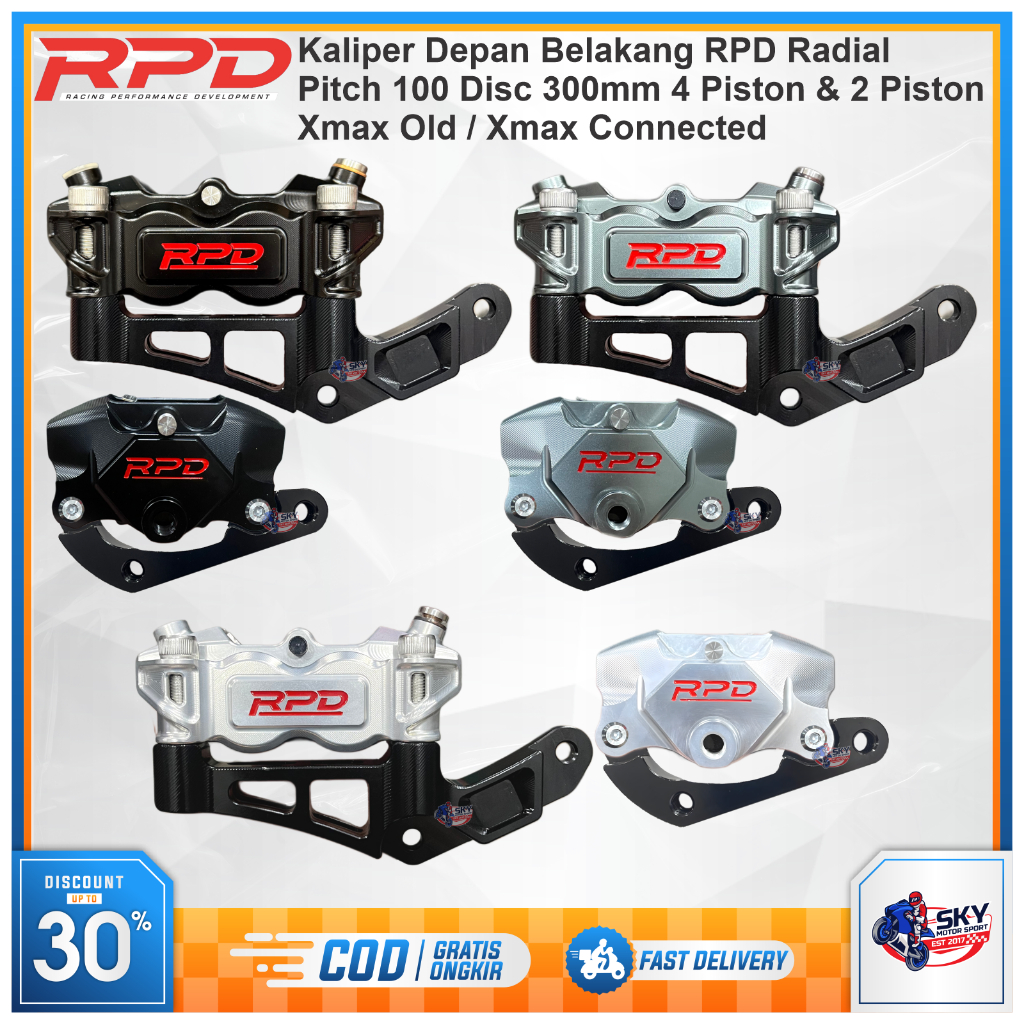 Jual Kaliper RPD Xmax Old / Xmax Connected Depan Belakang Radial Pitch ...