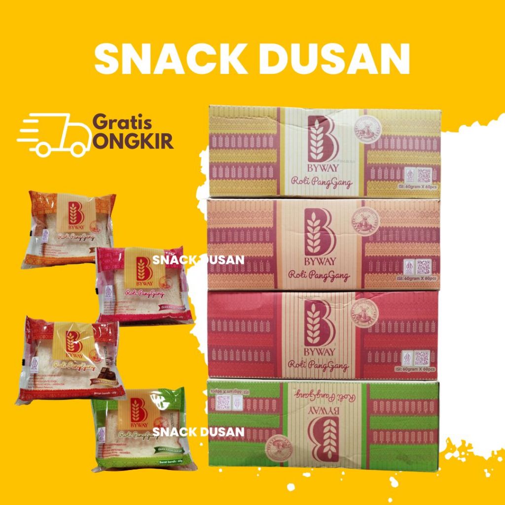 Jual [DUS] BYWAY ROTI PANGGANG VIRAL 1 DUS ISI 60 PCS | Shopee Indonesia