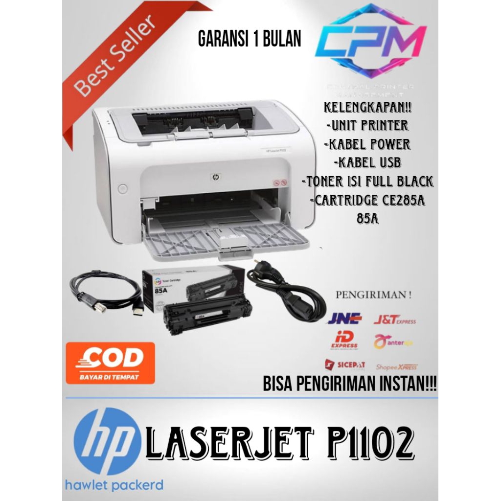 Jual Printer Hp LaserJet P1102 Toner Cartridge 85A Full Murah Dan Siap ...