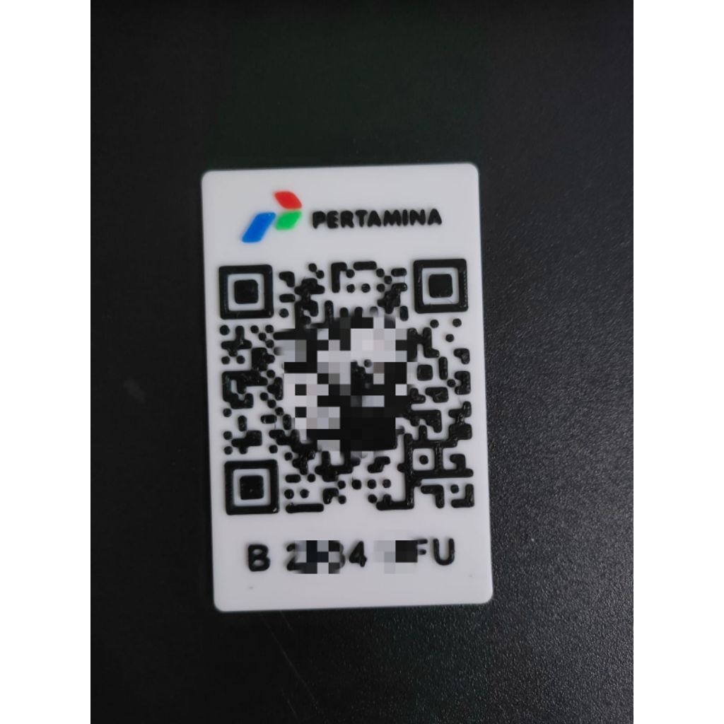Jual Cetak K4rtu QR Code MyPertamina Timbul Custom 3D Print – Bisa ...