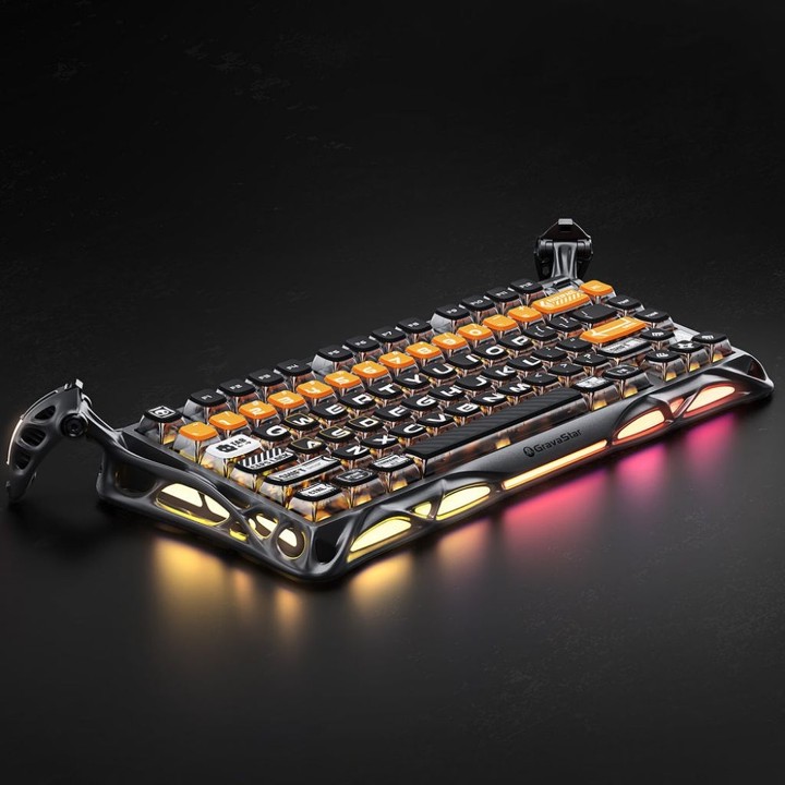 GravaStar Mercury K1 Pro CyberFlare Mechanical Wireless Gaming Keyboard