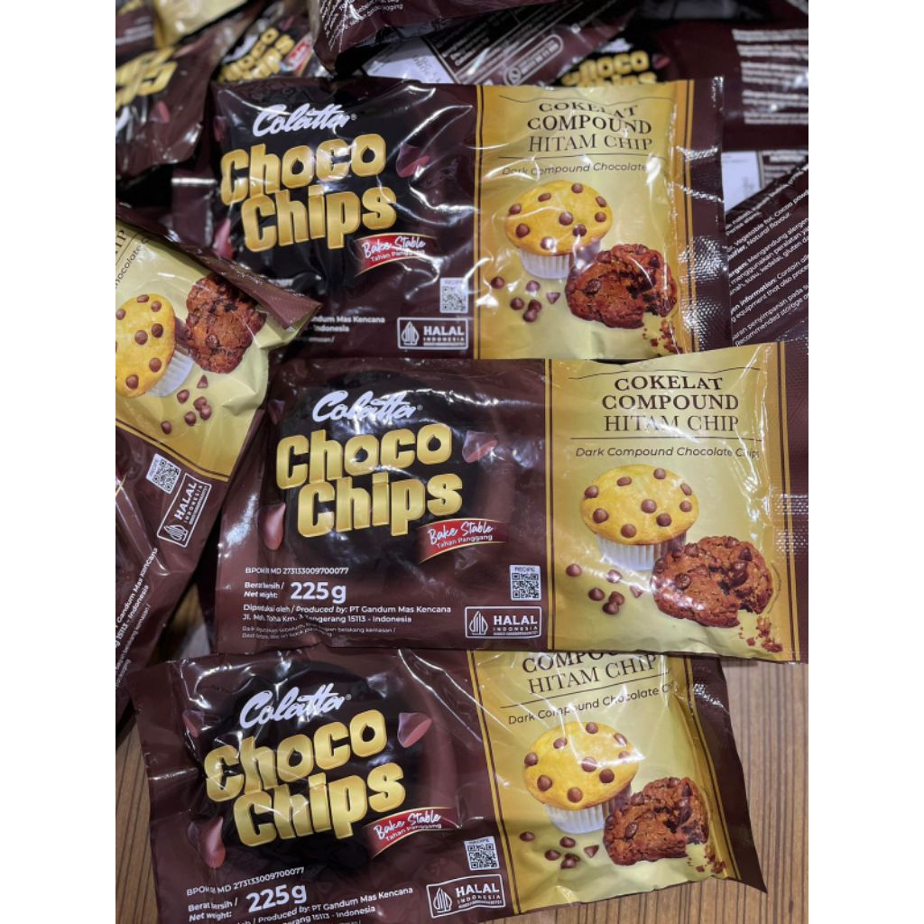 Jual NEW!! COLATTA CHOCOCHIPS 225 GR | Shopee Indonesia