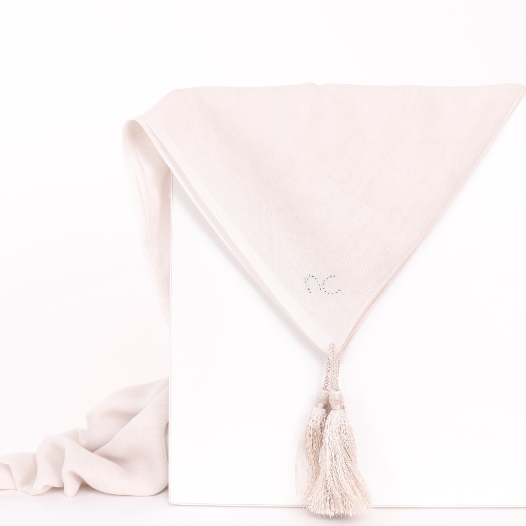 NADIYA Everyday Scarf Square Paris Japan Tassel Premium
