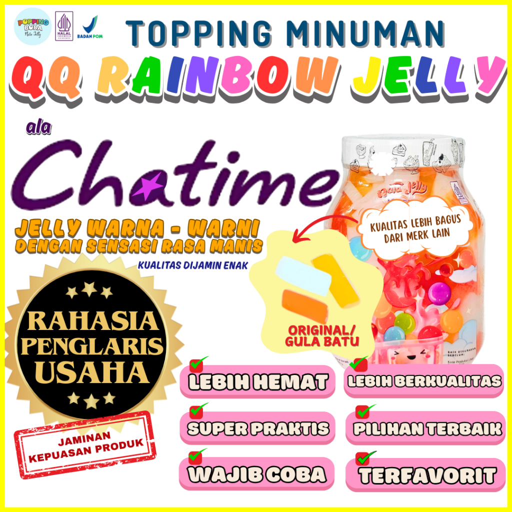 Jual QQRainbowJellyKonyakuToppingMinumanAndalan KAPAL API Bubuk Kopi ...