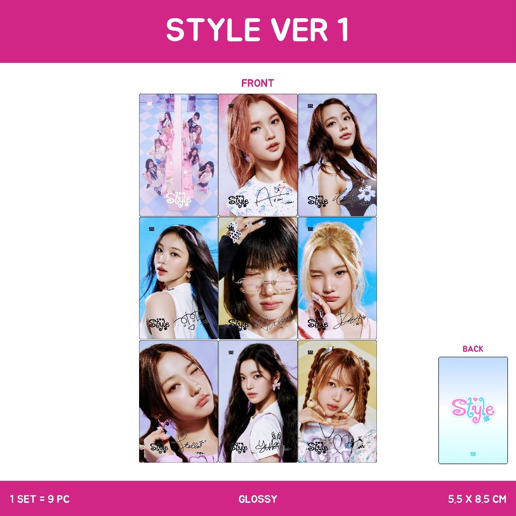 Jual PHOTOCARD HEARTS2HEARTS RUDE 2SISI 9 PCS KPOP CARDS