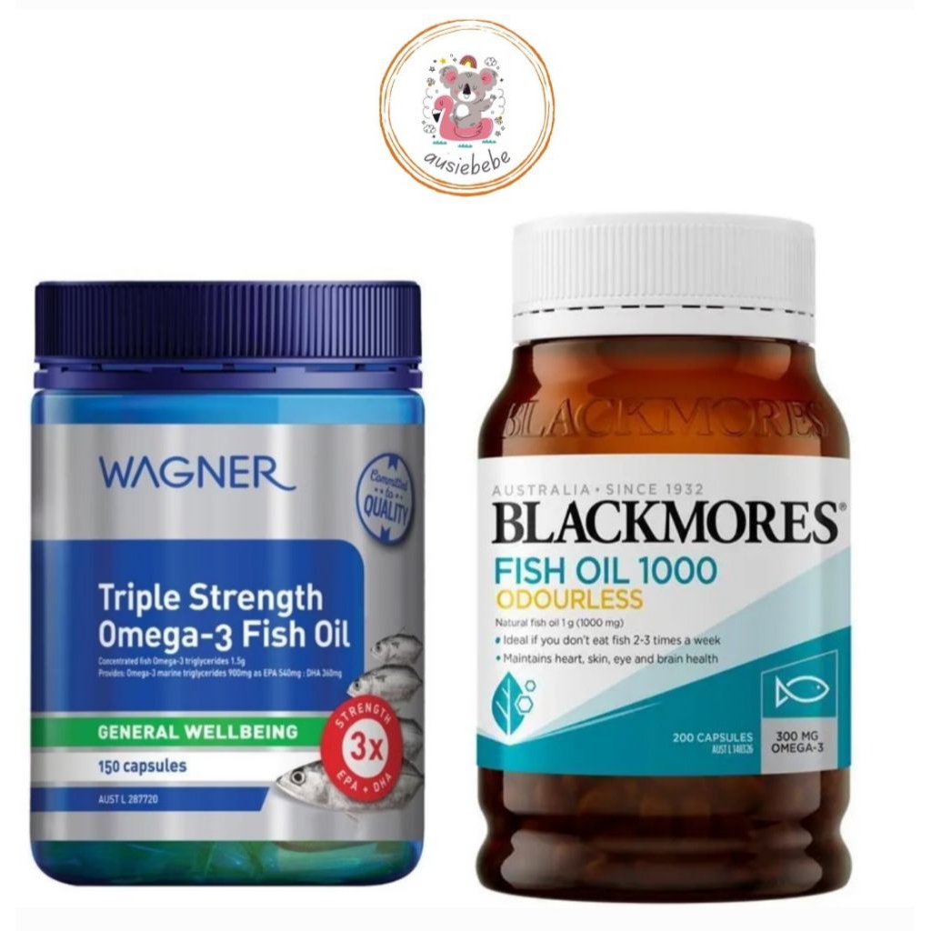 Jual Wagner Triple Strength Omega-3 Fish Oil 150 Capsules Blackmores ...