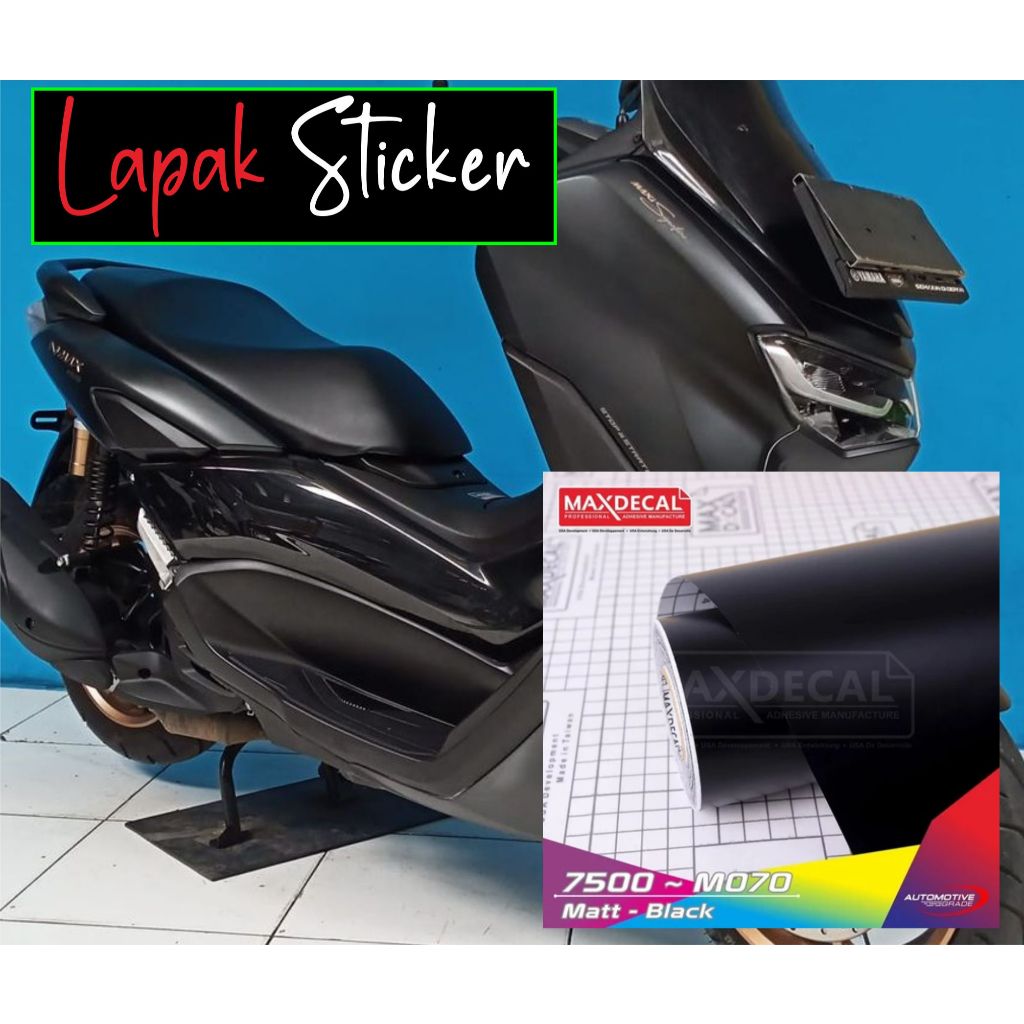 Jual STICKER SKOTLET HITAM DOFF/STICKER MOTOR/SKOTLET MOTOR/SKOTLET ...