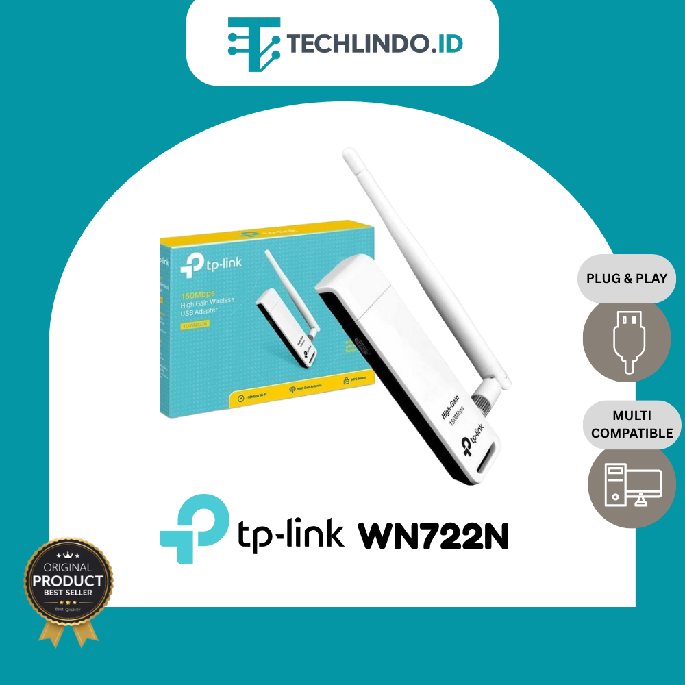 Jual TP-LINK TL-WN722N Wireless Usb Adaptor 150 Mbps /wifi Adaptor ...