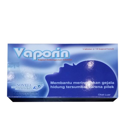 Jual Vaporin Inhalasi Liquid 10 Kapsul (meringankan gejala pilek pada ...