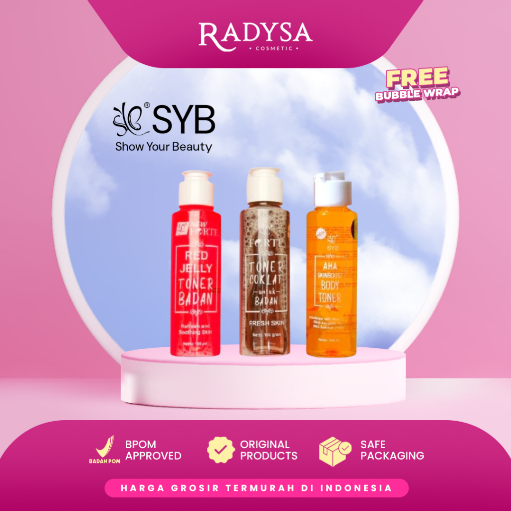 Jual 𝐑𝐀𝐃𝐘𝐒𝐀 - SYB Forte Toner Badan Fresh Skin Red Jelly Toner Badan ...