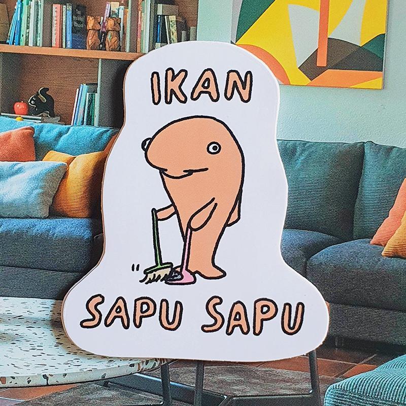 Jual Ikan Sapu-Sapu - Vinyl Sticker - Waterproof - Stiker Tahan Air ...