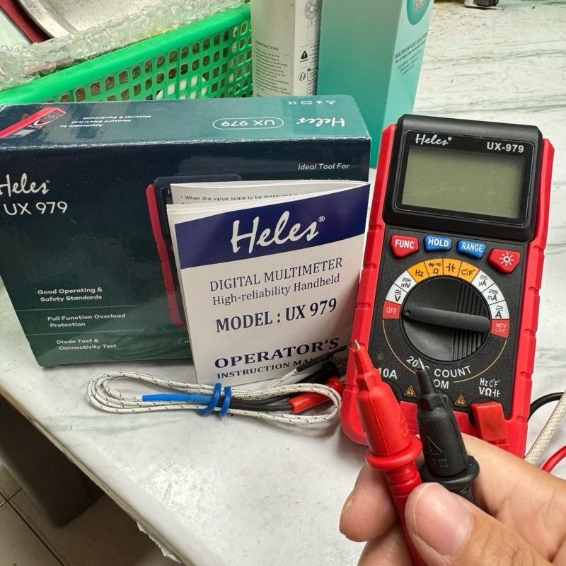 Jual Multitester Heles UX979 Multimeter Digital NCV Tester 2000 Count ...