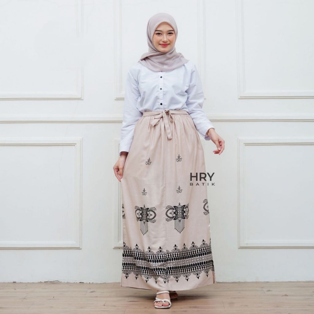 Jual favorit rok goyor santri wanita rok batik kekinian motif terbaru ...