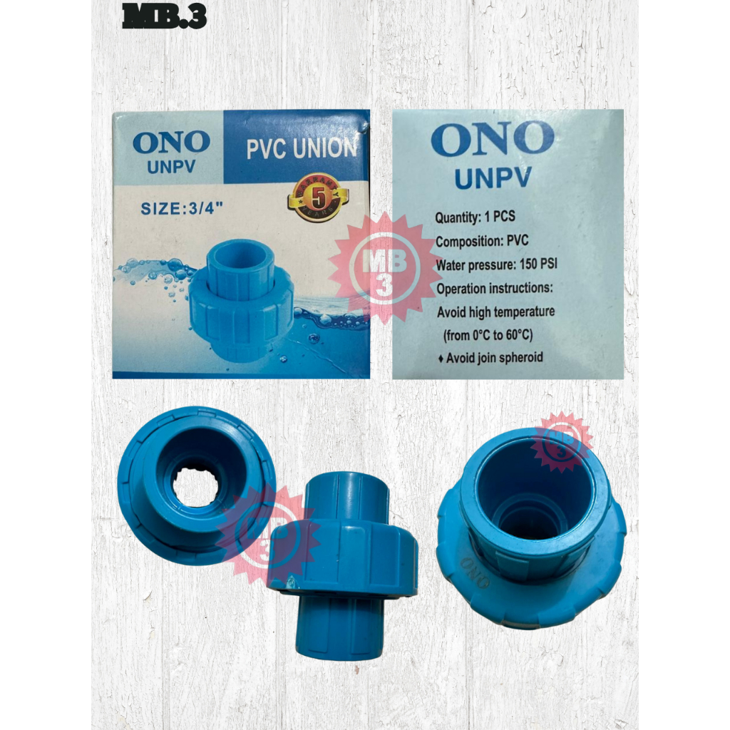 Jual MB3 - WATER MOOR | WATER MUR |SOCKET UNION |PVC CONECTOR UNION ...