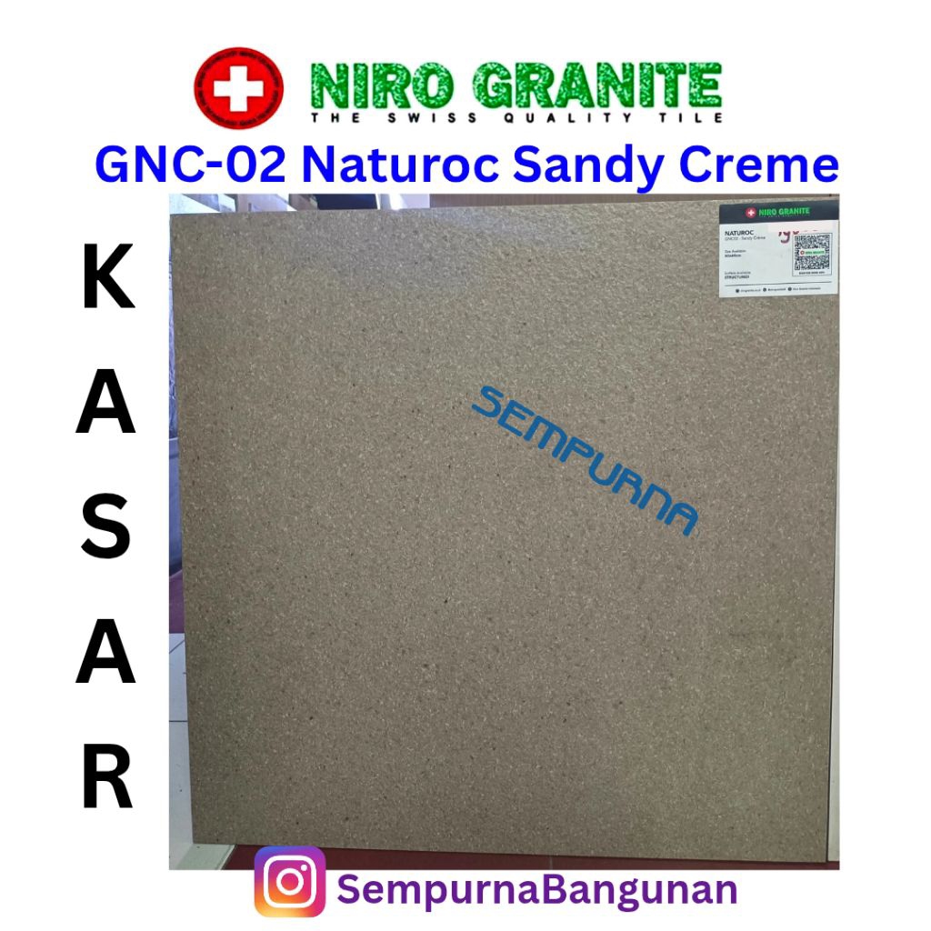 Jual Granit tile Niro Granite 60x60 gnc02 Naturoc Sandy Creme