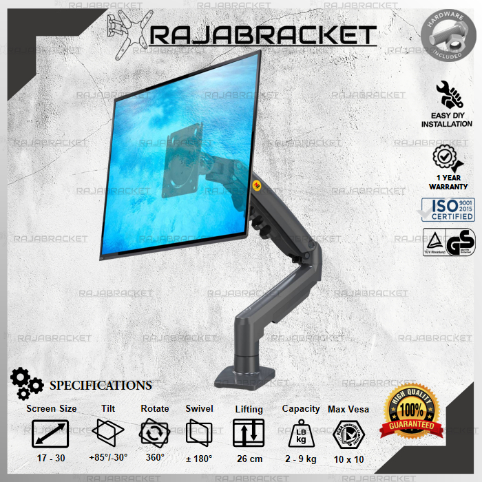 Jual Bracket Monitor 17 19 22 24 27 30 inch, Bracket Monitor Meja 17 ...