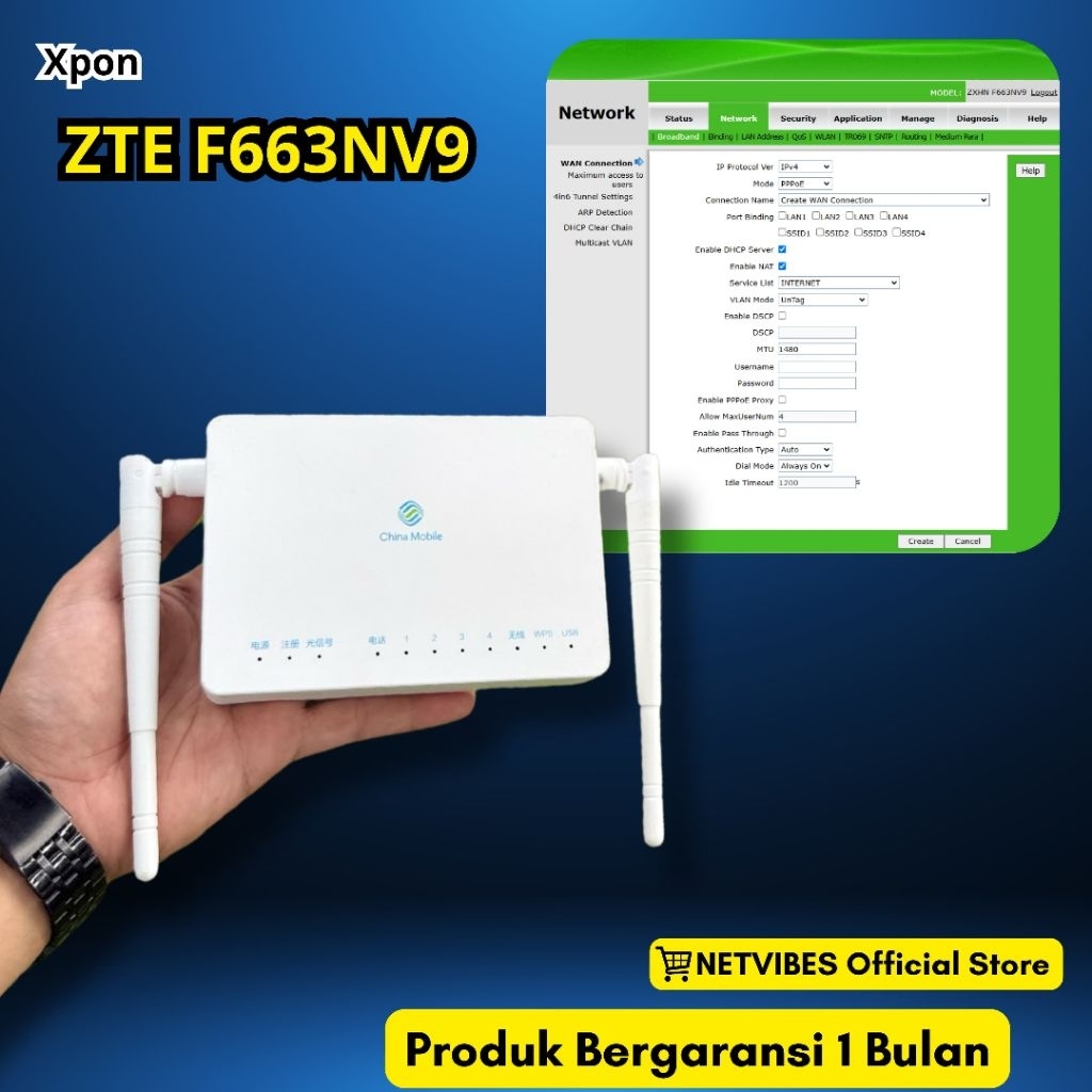 Jual ZTE F663NV9 LOGO BIRU XPON GPON EPON Garansi 1 bulan | Shopee ...