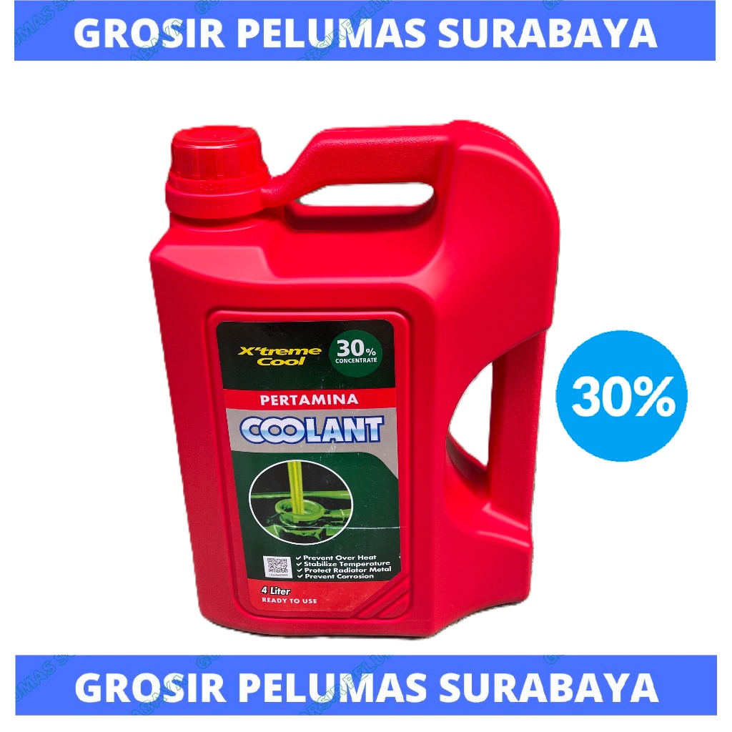 Jual ORIGINAL Pertamina Radiator Coolant Xtreme COOL 30% galon 4ltr ...