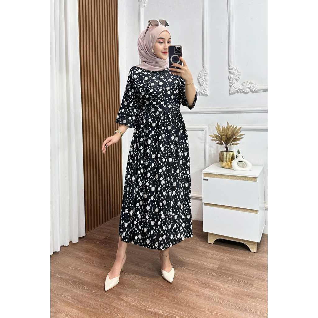 midi black floral dress Perfect For You Black Floral Button Down Midi Dress – Shop the Mint
