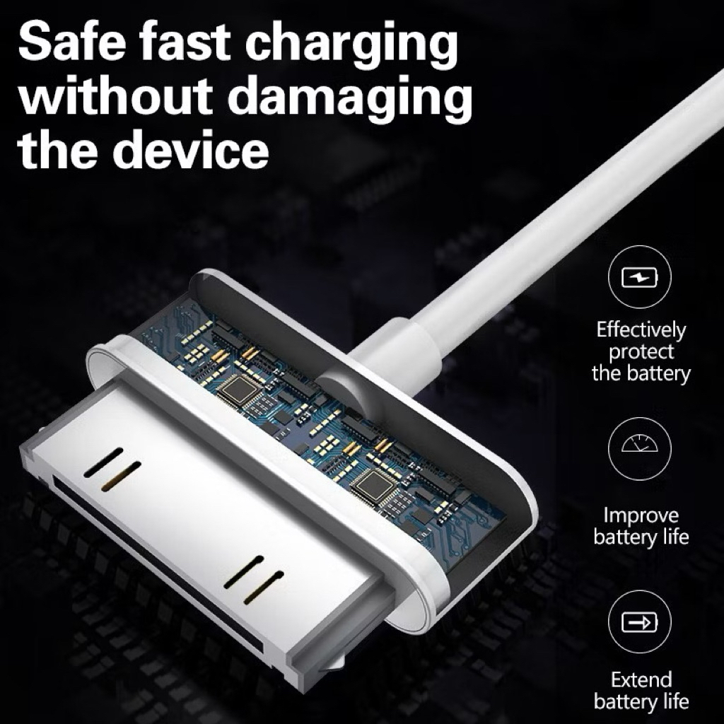 Jual (COD] (Free: Sticker) KABEL CHARGER 30-PIN USB DATA SYNC ORIGINAL ...