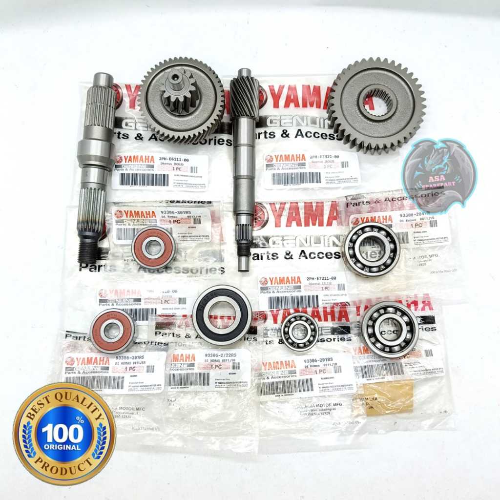 Jual Gigi Rasio Set 2PH + Bearing Motor Yamaha Mio M3 , Mio Z , Mio S ...