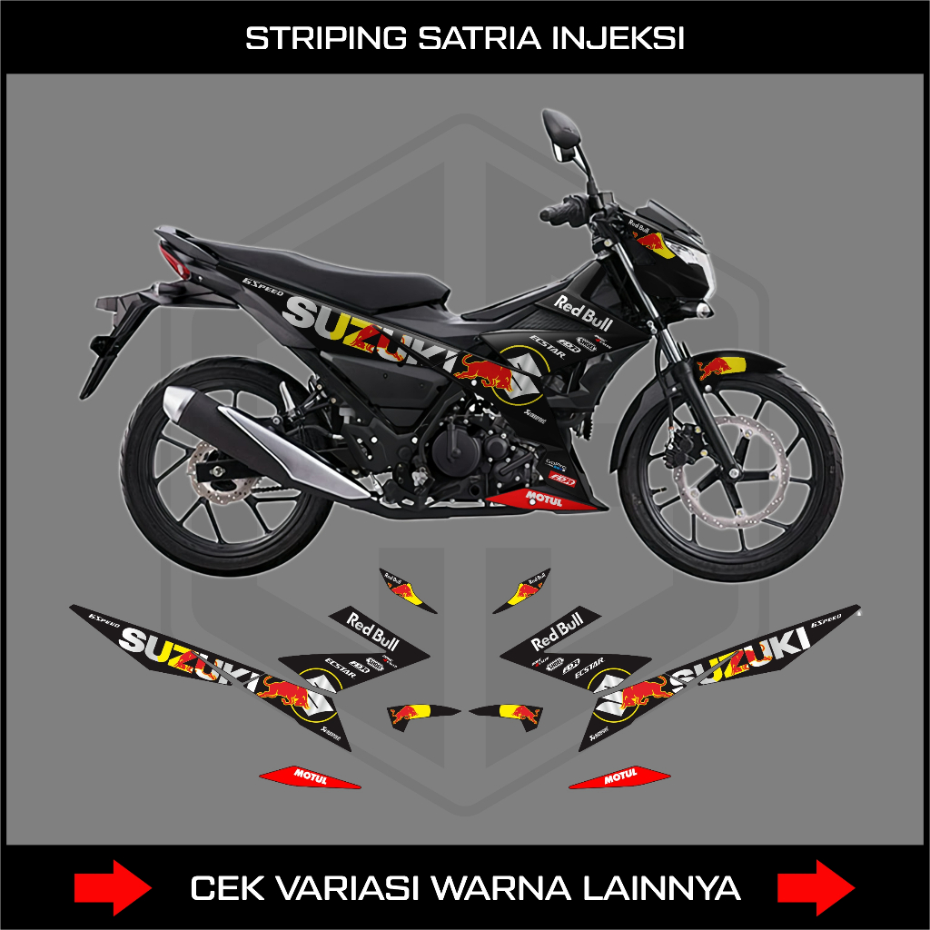 Jual STIKER STRIPING SATRIA FU 150 INJEKSI VARIASI MOTOR SUZUKI ALL NEW ...