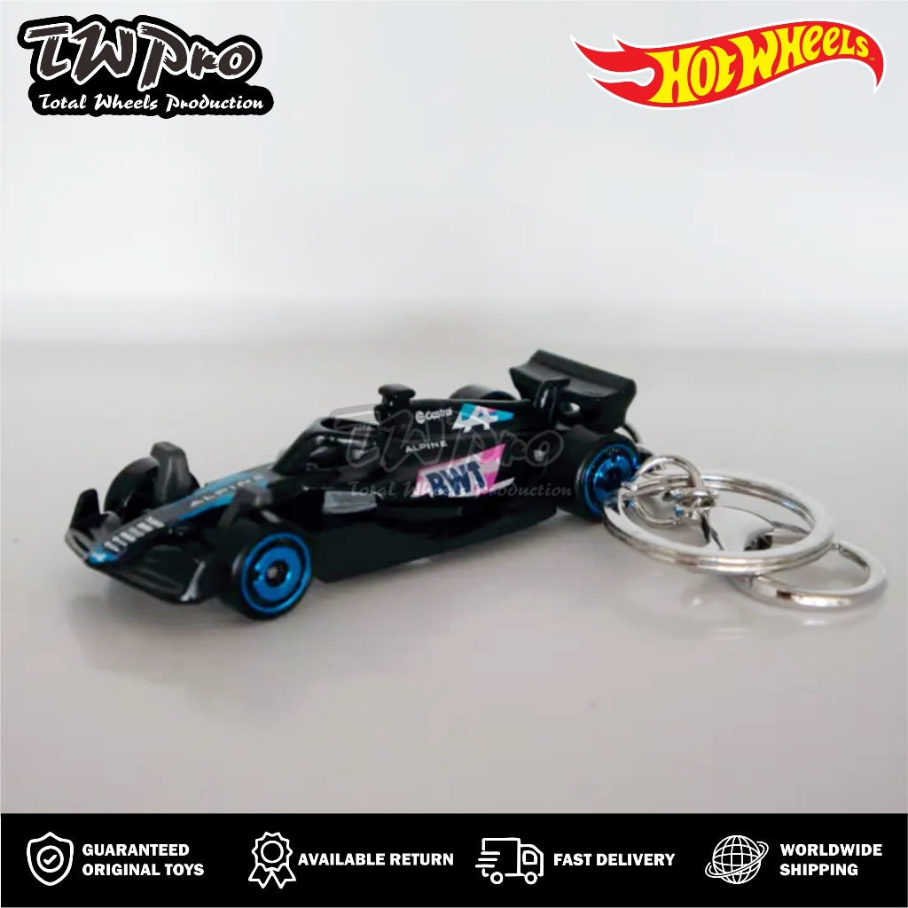 GANTUNGAN KUNCI HOT WHEELS FORMULA MCLAREN ALPINE BWT VISA RED BULL  KICK SAUBER MONEYGRAM HAAS MERCEDES AMG PETRONAS F1 CANTOLAN