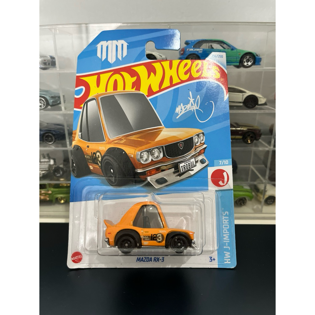 Hot Wheels Mazda RX-3 #5/5 Mainline 2021 – 1/64 Blanc – Neuf Sous Blister 🇨🇵