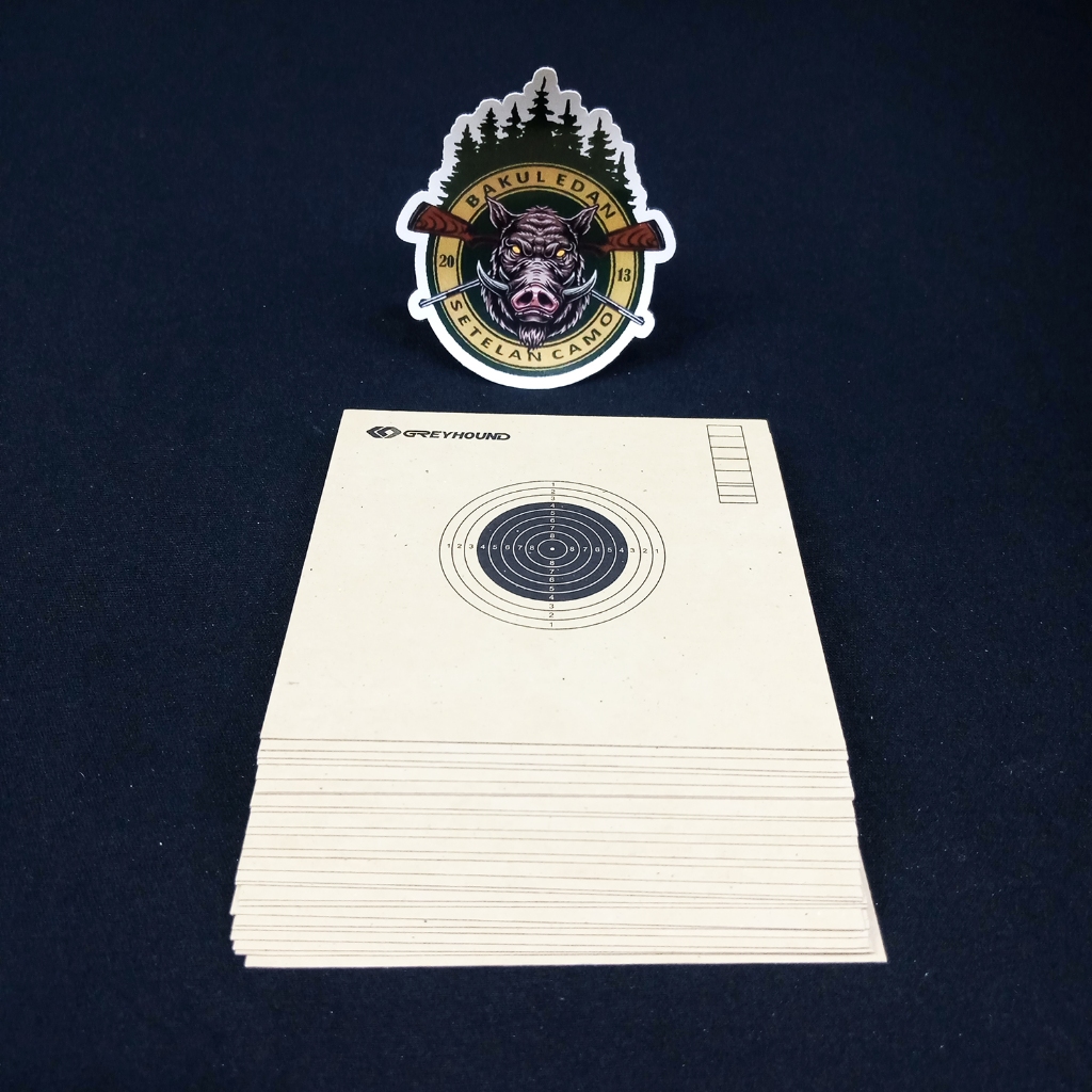 Jual KERTAS TARGET UKURAN 10X10 CM ISI 25 LEMBAR / TARGET SHOOTING ...