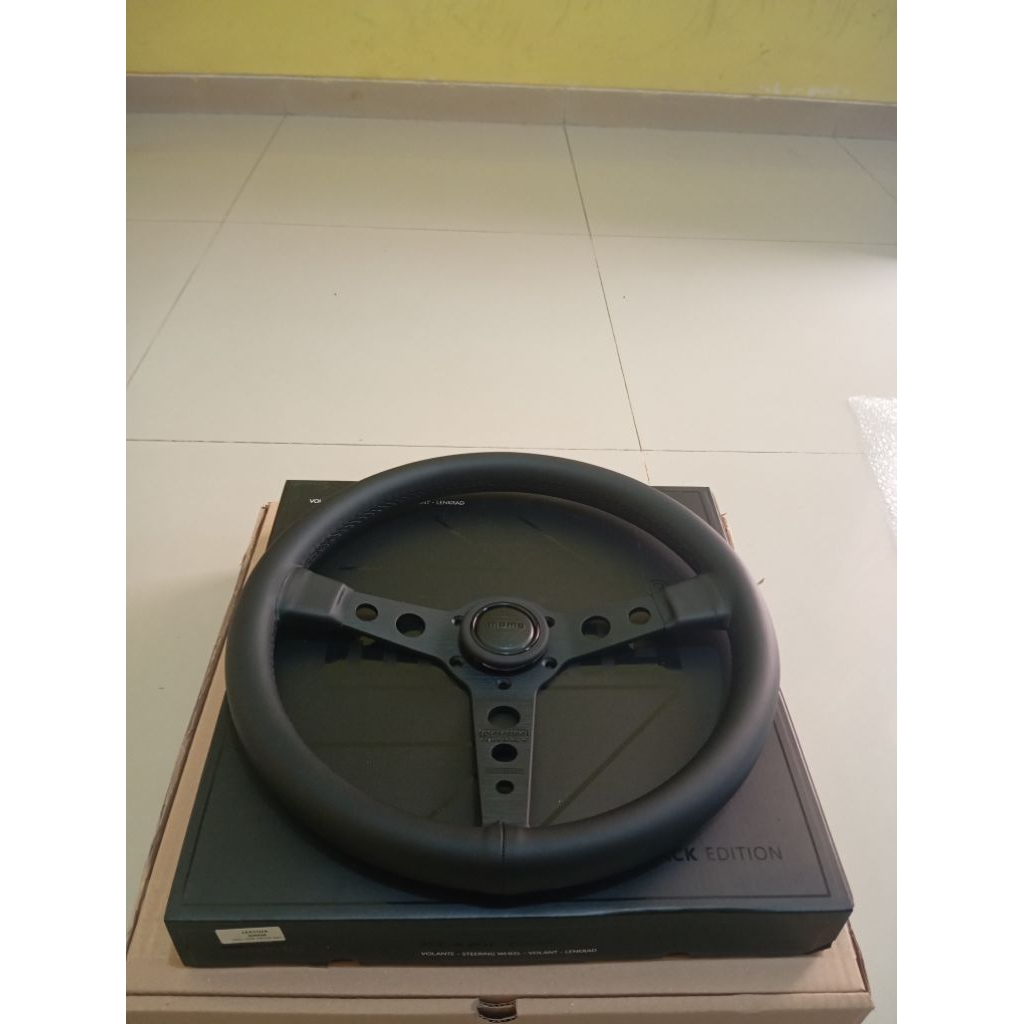Jual Setir / Stir Mobil Racing Momo Prototipo Black Edition Nappa ...
