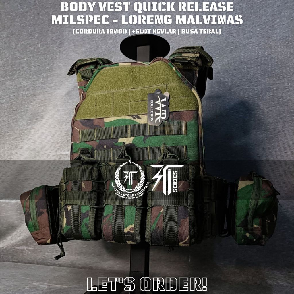 Jual Body Vest Quick Release LORENG TNI Malvinas - Military Standard ...