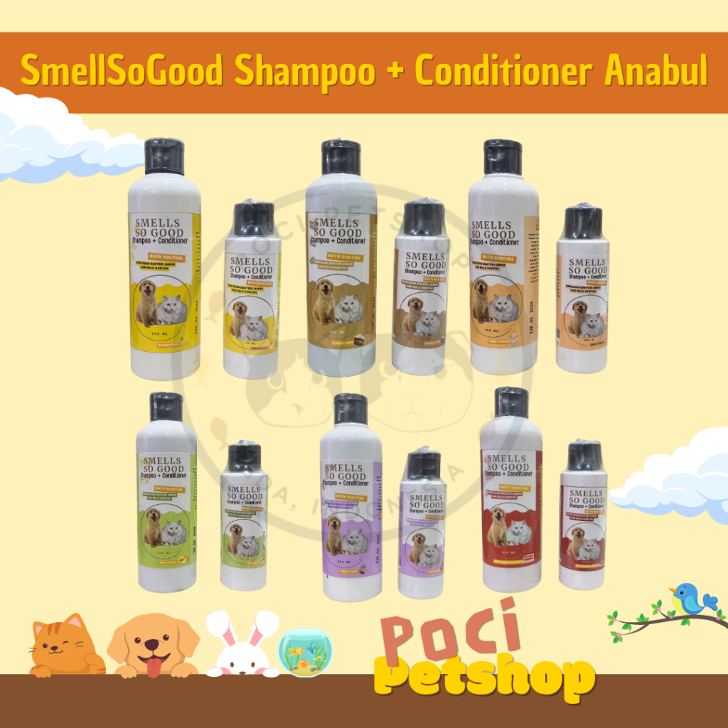 Jual Smells SoGood 2in1 Shampoo + Conditioner Anabul 100ml 250ml Baby ...