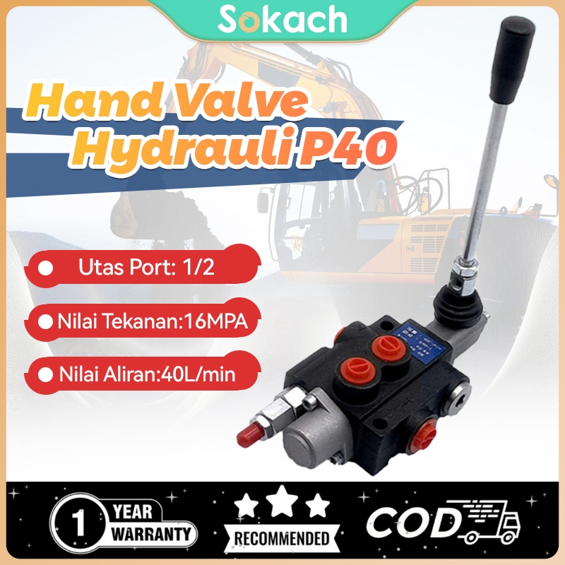 Jual Ready&COD Hand Control Hand Valve Hydraulic1/2 Inch Monoblock P40 ...